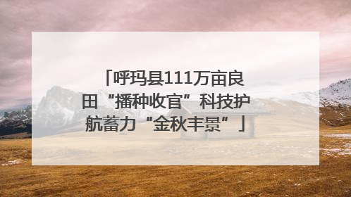 呼玛县111万亩良田“播种收官”科技护航蓄力“金秋丰景”