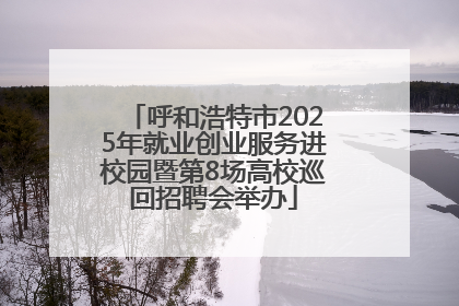 呼和浩特市2025年就业创业服务进校园暨第8场高校巡回招聘会举办