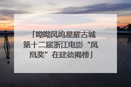 呦呦凤鸣星耀古城 第十二届浙江电影“凤凰奖”在建德揭榜