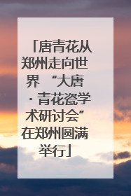 唐青花从郑州走向世界 “大唐・青花瓷学术研讨会”在郑州圆满举行