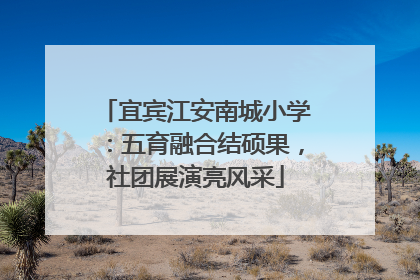 宜宾江安南城小学：五育融合结硕果，社团展演亮风采