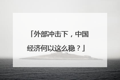 外部冲击下，中国经济何以这么稳？