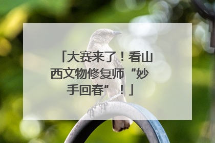 大赛来了！看山西文物修复师“妙手回春”！
