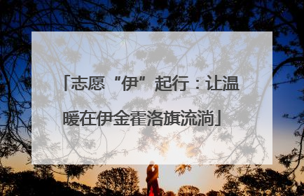 志愿“伊”起行：让温暖在伊金霍洛旗流淌