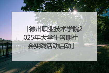 德州职业技术学院2025年大学生暑期社会实践活动启动