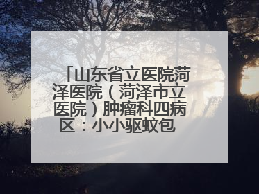 山东省立医院菏泽医院（菏泽市立医院）肿瘤科四病区：小小驱蚊包 暖暖医患情