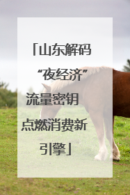 山东解码“夜经济”流量密钥 点燃消费新引擎
