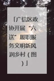 广信区政协开展“六送”履职服务文明新风润乡村（图）