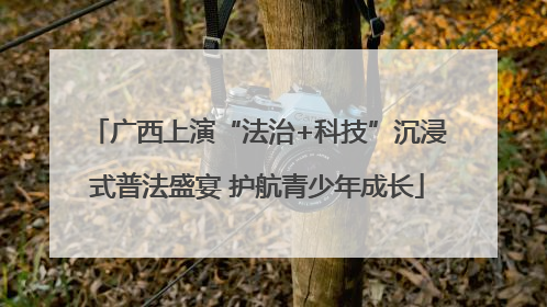 广西上演“法治+科技”沉浸式普法盛宴 护航青少年成长