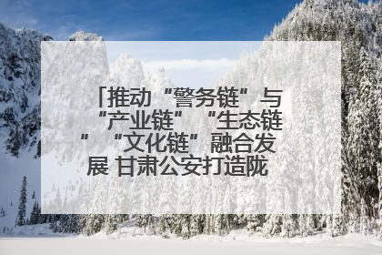 推动“警务链”与“产业链”“生态链”“文化链”融合发展 甘肃公安打造陇原旅游警务品牌