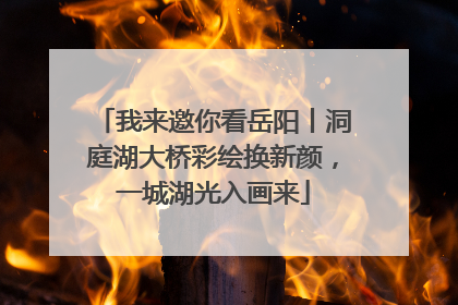 我来邀你看岳阳丨洞庭湖大桥彩绘换新颜，一城湖光入画来