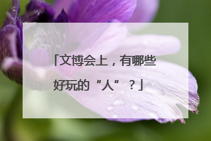 文博会上，有哪些好玩的“人”？