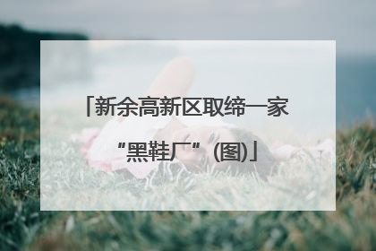 新余高新区取缔一家“黑鞋厂”(图)