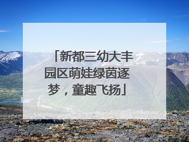 新都三幼大丰园区萌娃绿茵逐梦，童趣飞扬