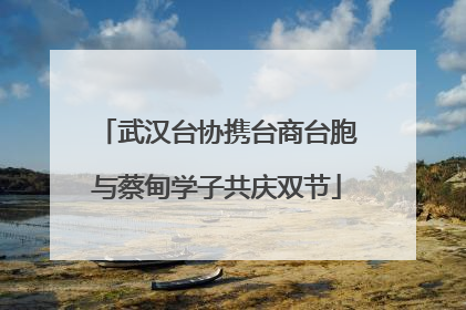 武汉台协携台商台胞与蔡甸学子共庆双节