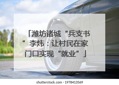 潍坊诸城“兵支书”李炜：让村民在家门口实现“就业”
