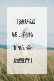 潍坊诸城：科技护航 金穗飘香