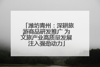潍坊青州：深耕旅游商品研发推广 为文旅产业高质量发展注入强劲动力
