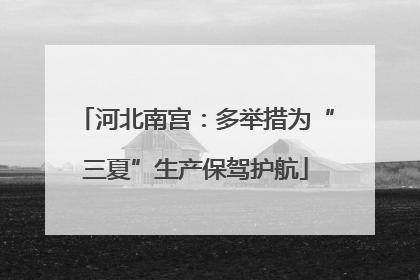 河北南宫：多举措为“三夏”生产保驾护航
