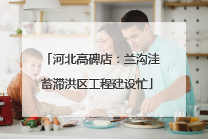 河北高碑店：兰沟洼蓄滞洪区工程建设忙