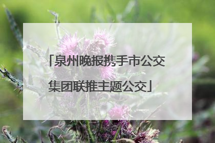 泉州晚报携手市公交集团联推主题公交