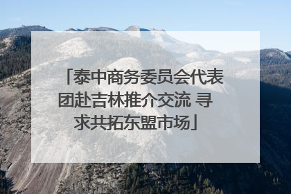 泰中商务委员会代表团赴吉林推介交流 寻求共拓东盟市场