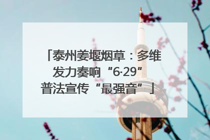 泰州姜堰烟草：多维发力奏响“6·29”普法宣传“最强音”