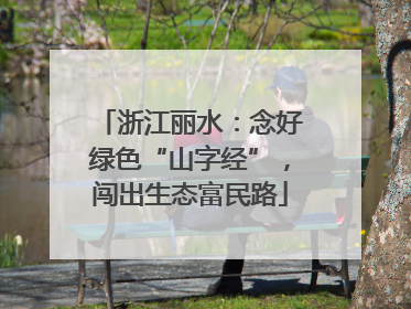浙江丽水：念好绿色“山字经”，闯出生态富民路