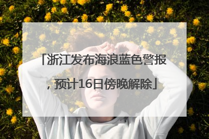 浙江发布海浪蓝色警报，预计16日傍晚解除
