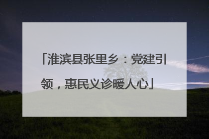 淮滨县张里乡：党建引领，惠民义诊暖人心