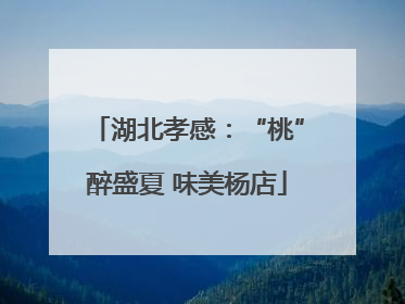 湖北孝感：“桃”醉盛夏 味美杨店