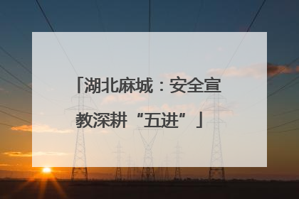 湖北麻城：安全宣教深耕“五进”