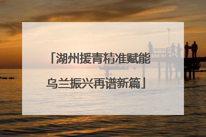 湖州援青精准赋能 乌兰振兴再谱新篇