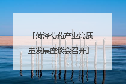 菏泽芍药产业高质量发展座谈会召开