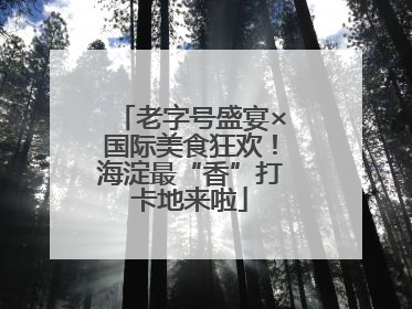 老字号盛宴×国际美食狂欢！海淀最“香”打卡地来啦