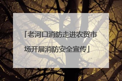 老河口消防走进农贸市场开展消防安全宣传