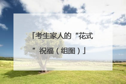考生家人的“花式”祝福（组图）