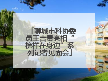聊城市科协委员王吉贵亮相“榜样在身边”系列记者见面会