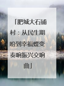 肥城大石铺村：从民生期盼到幸福蝶变奏响振兴交响曲
