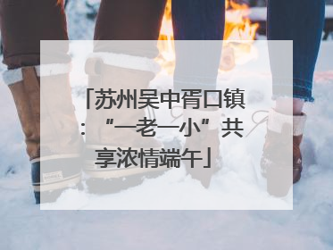 苏州吴中胥口镇：“一老一小”共享浓情端午