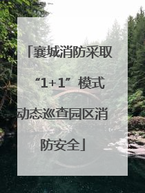 襄城消防采取“1+1”模式动态巡查园区消防安全