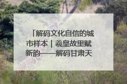 解码文化自信的城市样本｜羲皇故里赋新韵——解码甘肃天水的文化自信样本