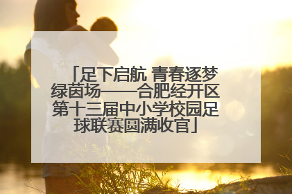 足下启航 青春逐梦绿茵场——合肥经开区第十三届中小学校园足球联赛圆满收官