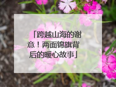 跨越山海的谢意！两面锦旗背后的暖心故事