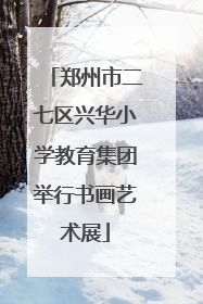 郑州市二七区兴华小学教育集团举行书画艺术展