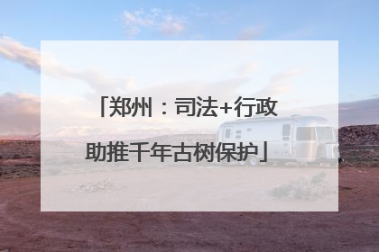 郑州：司法+行政助推千年古树保护
