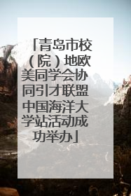 青岛市校（院）地欧美同学会协同引才联盟中国海洋大学站活动成功举办