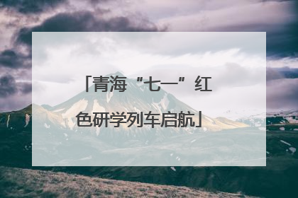 青海“七一”红色研学列车启航