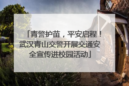 青警护苗，平安启程！武汉青山交警开展交通安全宣传进校园活动