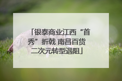 银泰商业江西“首秀”折戟 南昌百货二次元转型遇阻